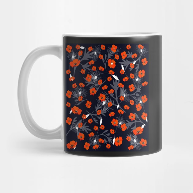 Tangerine Dandelion by MyMadMerch